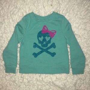 🎃 circo sparkly Skull & crossbones with bow top
